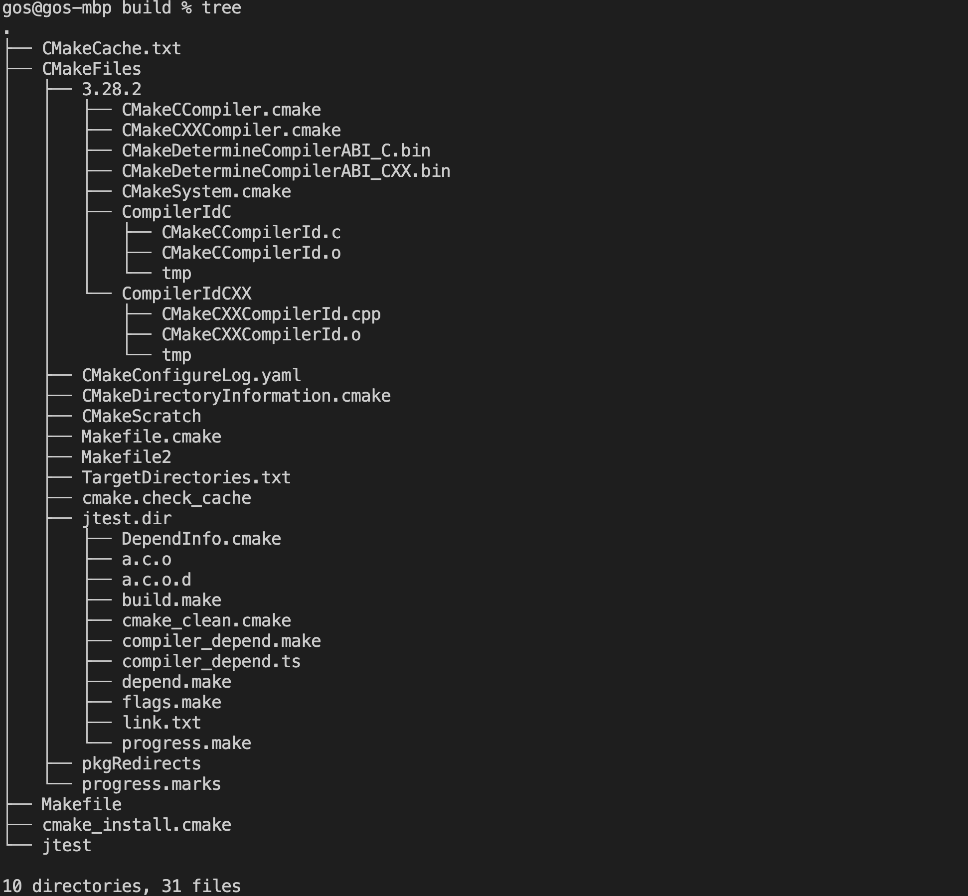 example build structure